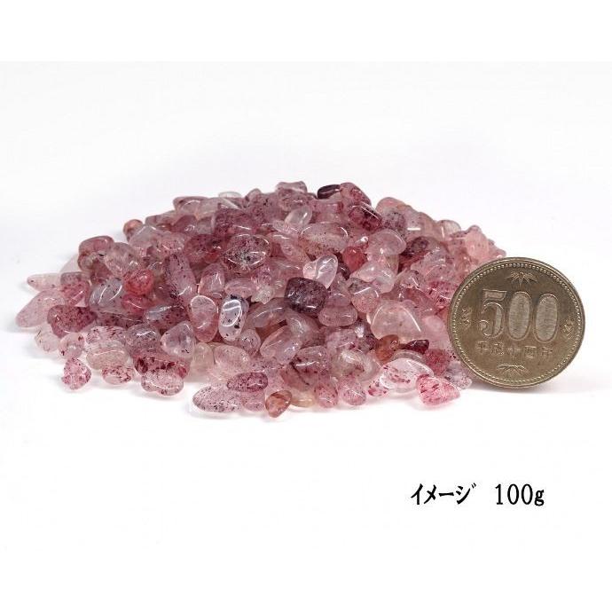 ストロベリークォーツ さざれチップ 100g 【郵便でのお届け】【代引き/日付指定不可】 |  | 05
