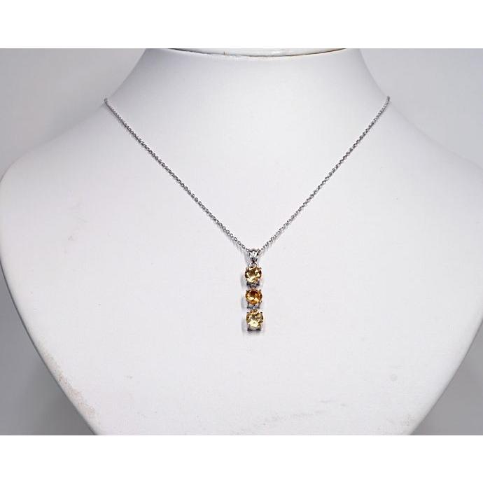 シトリン ペンダントトップ　3連タイプ   パワーストーン 天然石 |  | 04