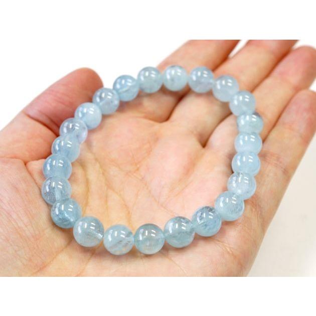 アクアマリン ブレスレット 9mm玉 No.9 パワーストーン 天然石 画像現物 |  | 03