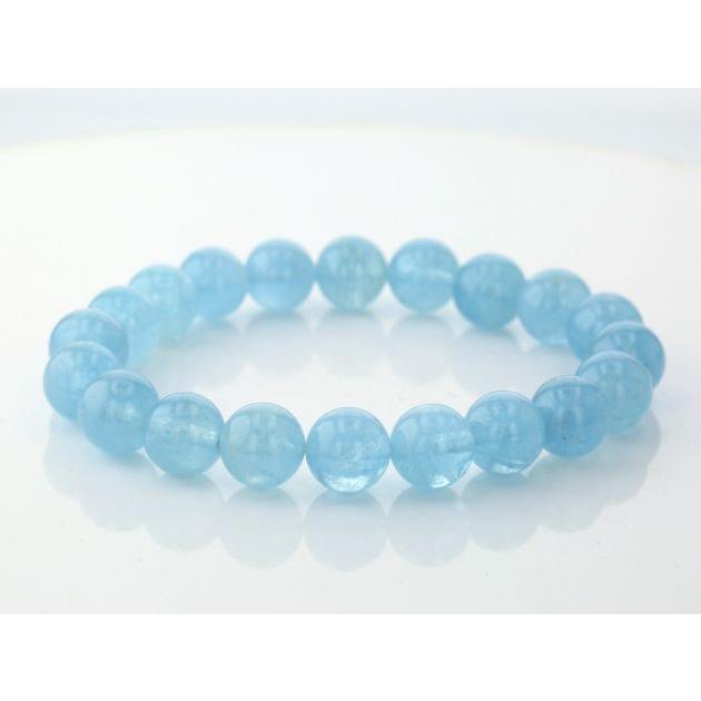 アクアマリン ブレスレット 10mm玉 No.12 パワーストーン 天然石 画像現物 |  | 01