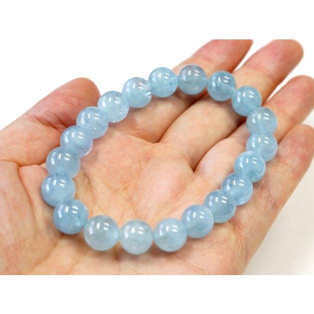 アクアマリン ブレスレット 10mm玉 No.12 パワーストーン 天然石 画像現物 |  | 03