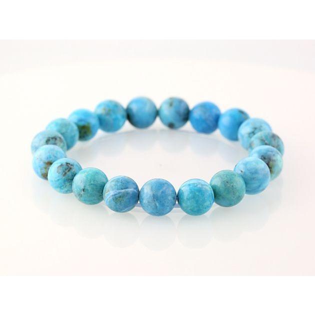 最高級（5A） ブルーオパール ブレスレット 10.5mm玉 No.34 パワーストーン 天然石 |  | 01
