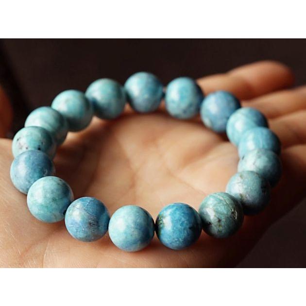 最高級（5A） ブルーオパール ブレスレット 12mm玉 No.36 パワーストーン 天然石 |  | 03