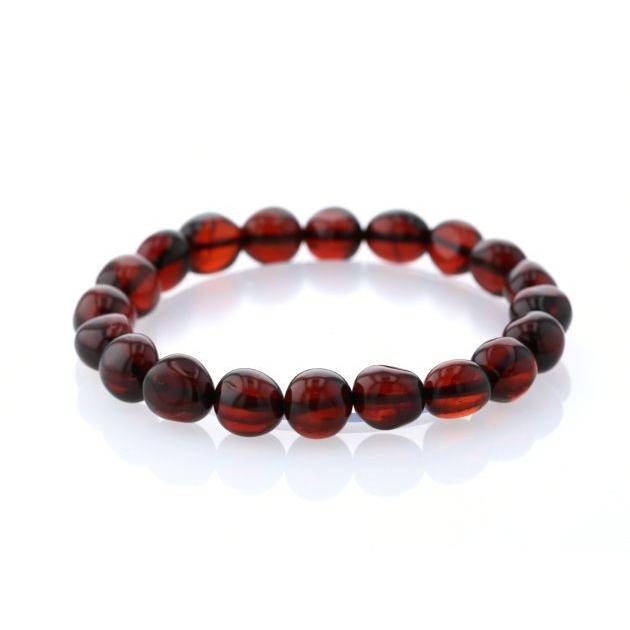 最高級（5A） 天然アンバー（琥珀） イレギュラーブレスレット  No.6 パワーストーン 天然石 |  | 01