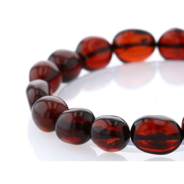 最高級（5A） 天然アンバー（琥珀） イレギュラーブレスレット  No.7 パワーストーン 天然石 | 