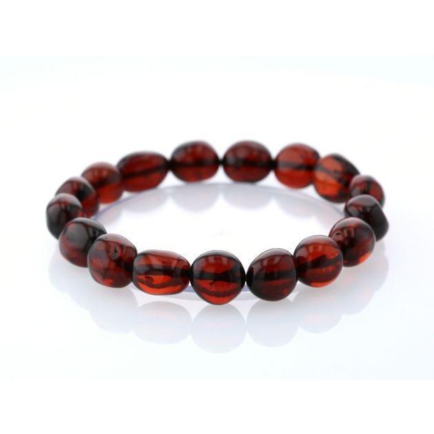 最高級（5A） 天然アンバー（琥珀） イレギュラーブレスレット  No.7 パワーストーン 天然石 |  | 01