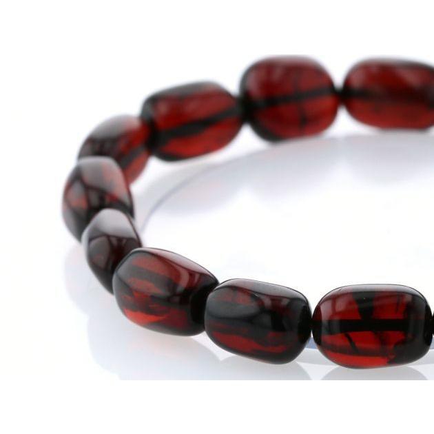 最高級（5A） 天然アンバー（琥珀） イレギュラーブレスレット  No.8 パワーストーン 天然石 | 