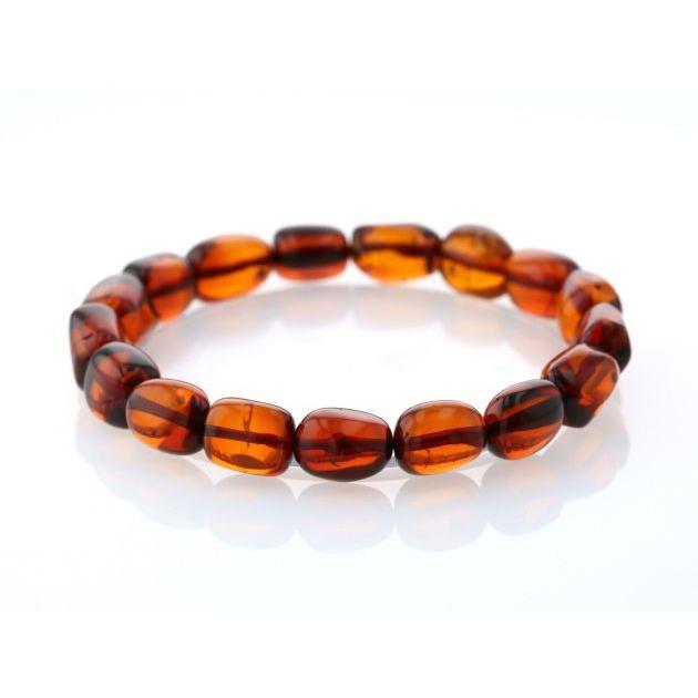 最高級（5A） 天然アンバー（琥珀） イレギュラーブレスレット  No.9 パワーストーン 天然石 |  | 01