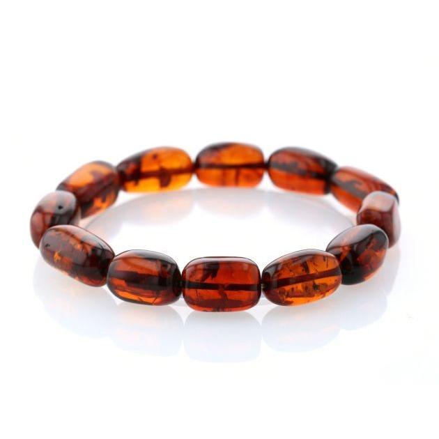 最高級（5A） 天然アンバー（琥珀） イレギュラーブレスレット  No.10 パワーストーン 天然石 |  | 01
