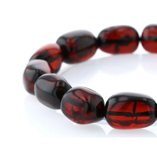 最高級（5A） 天然アンバー（琥珀） イレギュラーブレスレット  No.12 パワーストーン 天然石 | 