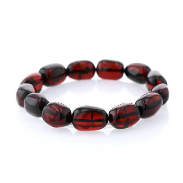 最高級（5A） 天然アンバー（琥珀） イレギュラーブレスレット  No.12 パワーストーン 天然石 |  | 01