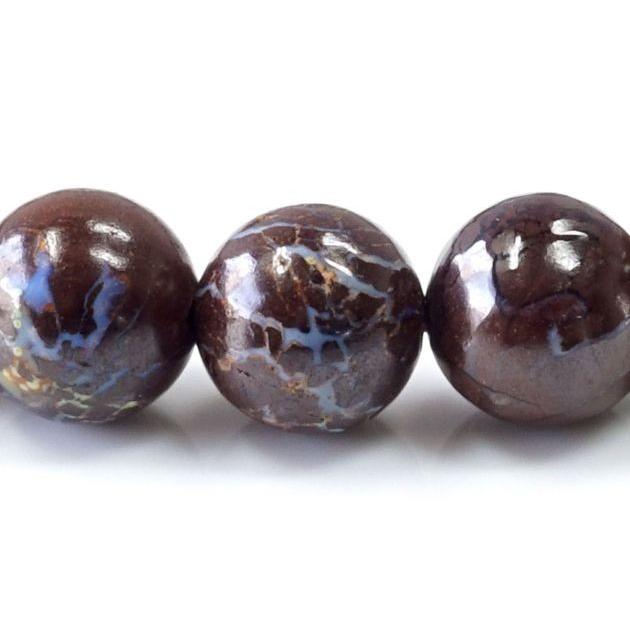 最高級（5A） ボルダーオパール ブレスレット 8mm玉 No.2 パワーストーン 天然石 |  | 02