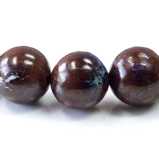 最高級（5A） ボルダーオパール ブレスレット 12mm玉 No.6 パワーストーン 天然石 |  | 02