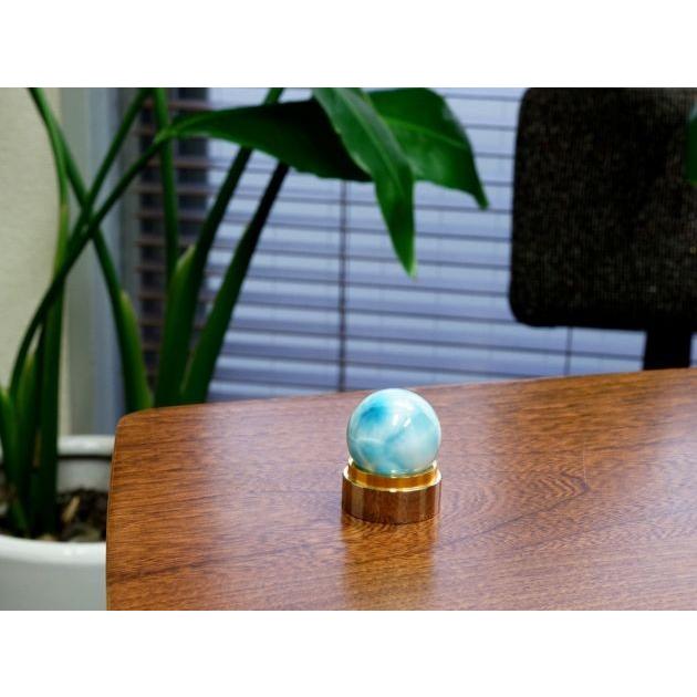 ラリマー 丸玉 スフィア （穴無）27mm玉 No.4【画像現物】 ドミニカ共和国産 最高のヒーリングストーン パワーストーン |  | 02