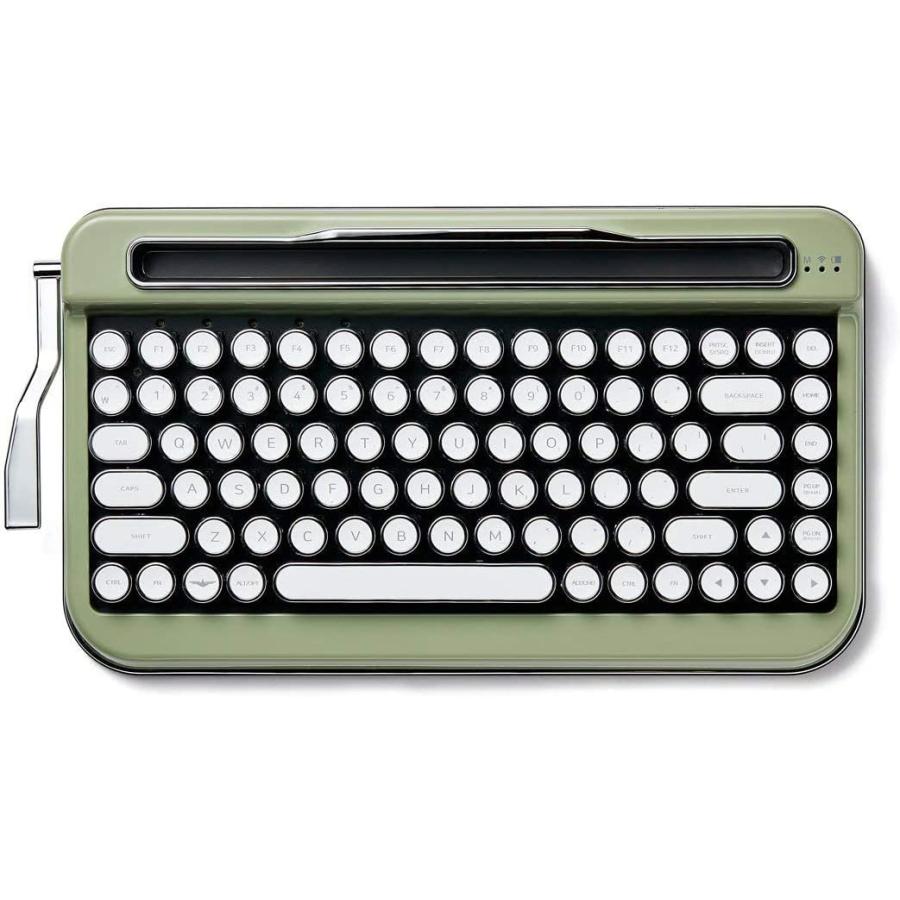 タイプライター風 レトロキーボード PENNA Olive Green(オリーブ 