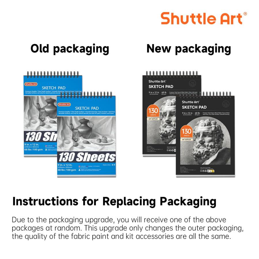 Shuttle Art スケッチブック 130枚 2冊セット スパイラル製本