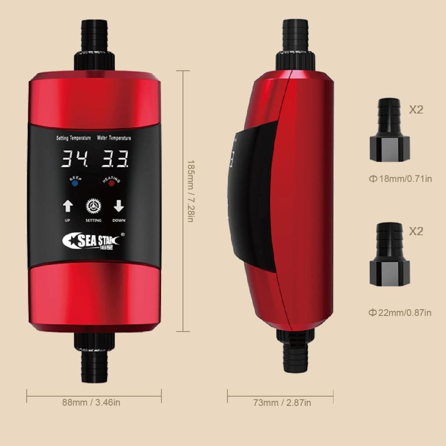 水槽 ヒーター インラインヒーター 300W 外部式 自 温度制御 20 水槽 ヒーター インラインヒーター 300W 外部式 自 温度制御 20