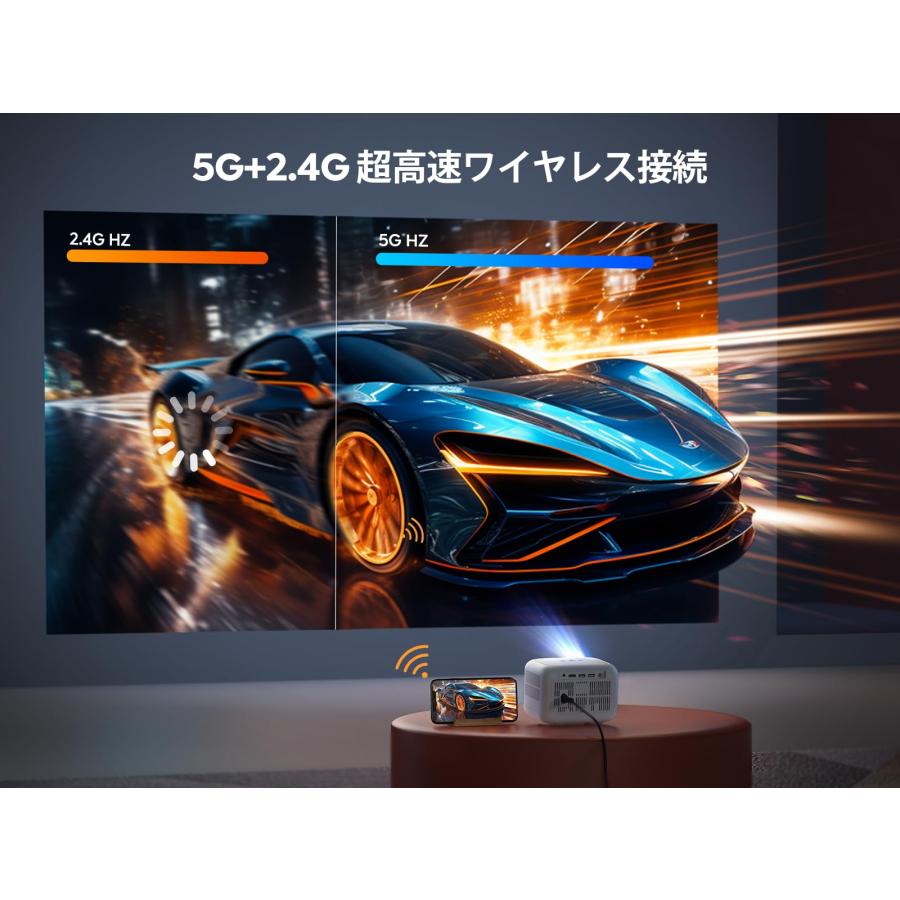 2024技術革新版電動フォーカス】YABER プロジェクター 小型 2024技術革新版電動フォーカス】YABER プロジェクター 小型