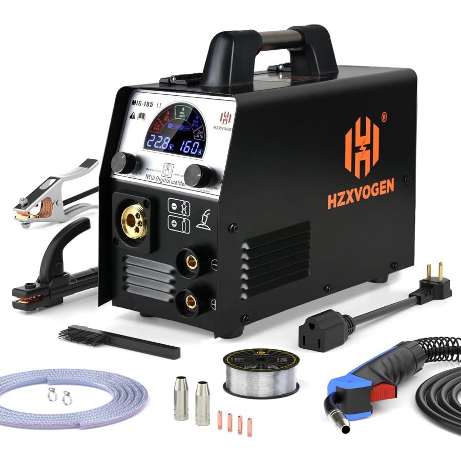 HZXVOGEN 半自動溶接機 160A 1台4役 110V/220V ノンガスMIG/ガス HZXVOGEN 半自動溶接機 160A 1台4役 110V/220V ノンガスMIG/ガス