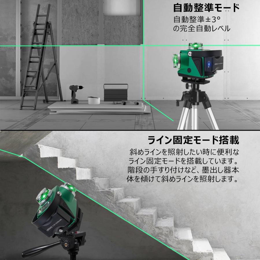 Firecore レーザー墨出し器 4x360°グリーンレーザー フルライン Firecore レーザー墨出し器 4x360°グリーンレーザー フルライン
