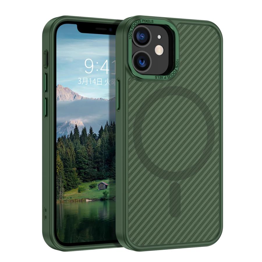 DUEDUE iPhone 12 miniケース MagSafe対応 アイフォン 炭素繊維 DUEDUE iPhone 12 miniケース MagSafe対応 アイフォン 炭素繊維