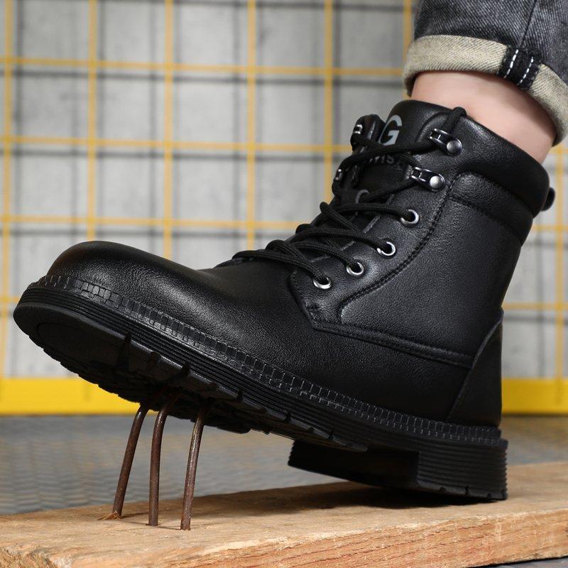 安全靴 ハイカット ブーツ 作業靴 メンズ レディース 鋼先芯 革靴 防水 