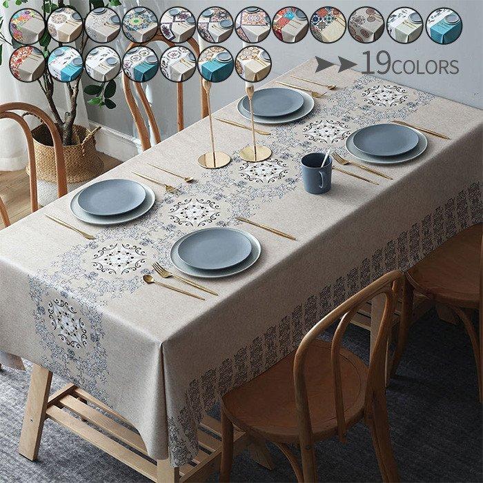 セールテーブルクロス 食卓カバー デスクマット 防水 撥油 北欧風 ビニール Pvc製 花柄 汚れ防止 傷防止 長方形 モダン おしゃれ Fuzb フォリスト 通販 Yahoo ショッピング