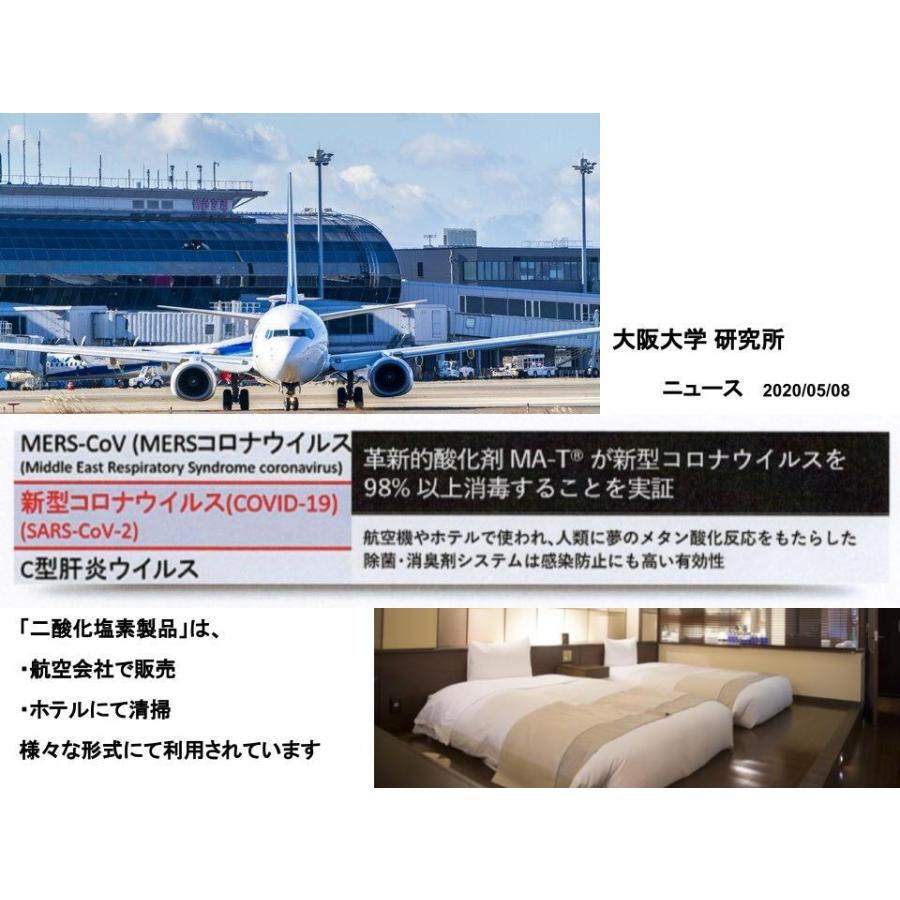 除去・除菌・防腐・消臭 4つのチカラがある成分【安定化(水成)二酸化
