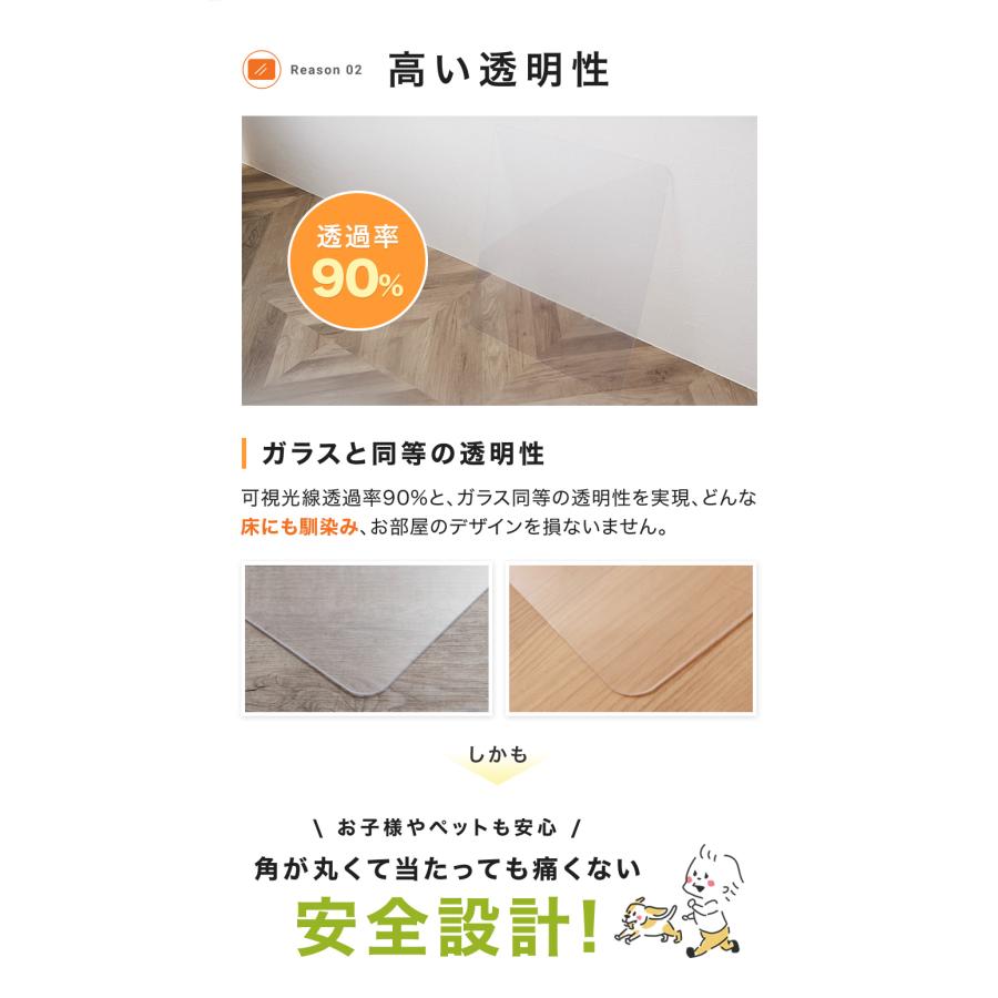 冷蔵庫マット\楽天8冠 雑誌掲載 圧倒的高評価 / 傷防止 下敷き 冷蔵庫 洗濯機 床保護 Lサイズ 70×75cm RM-03 国内正規2年保証 | ブランド登録なし | 11