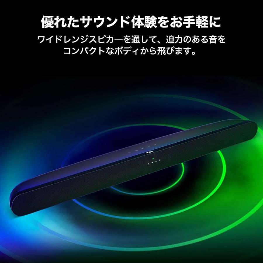 TCL 2.0ch サウンドバー 120W Dolby Audio/HDMI/Bluetooth対応 TS6100