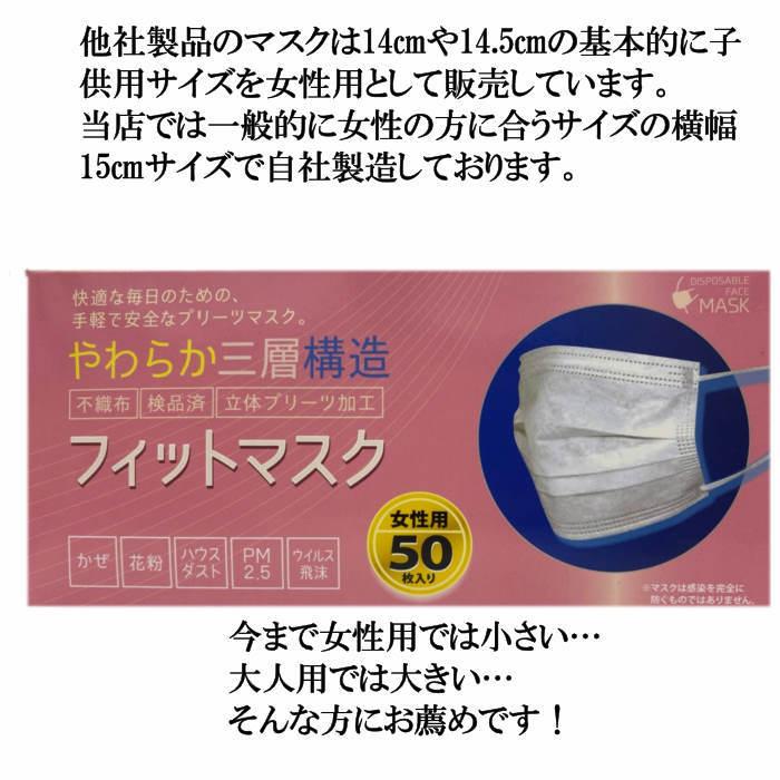 女性用 マスク 3層高密度 不織 即日出荷 小顔 ソフトマスク 小顔用 小さめ 50枚 使い捨て Msk1002 フォレストサンyahoo 店 通販 Yahoo ショッピング