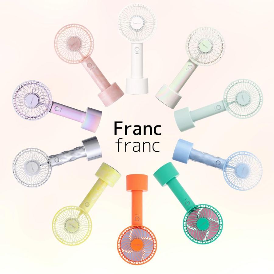 2025 Francfrancフランフラン ハンディファン Type-Cシルバー 2025年モデル】フレ ハンディファン ウェーブ シルバー