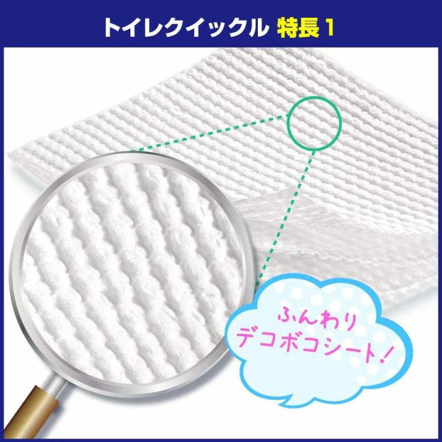 Kao 花王 トイレクイックル つめかえ用 ミントの香り ジャンボパック 20枚 × 12個 クイックル トイレクイックル トイレ洗剤 | Kao | 03