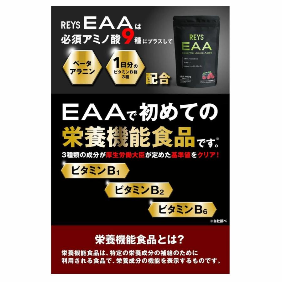 REYS レイズ EAA eaa サプリメント 必須アミノ酸 9種配合 600g 栄養機能食品 粉末 1日分のビタミンB群 3種配合 山澤礼明 送料無料 REYSシリーズ 1o1c |  | 08