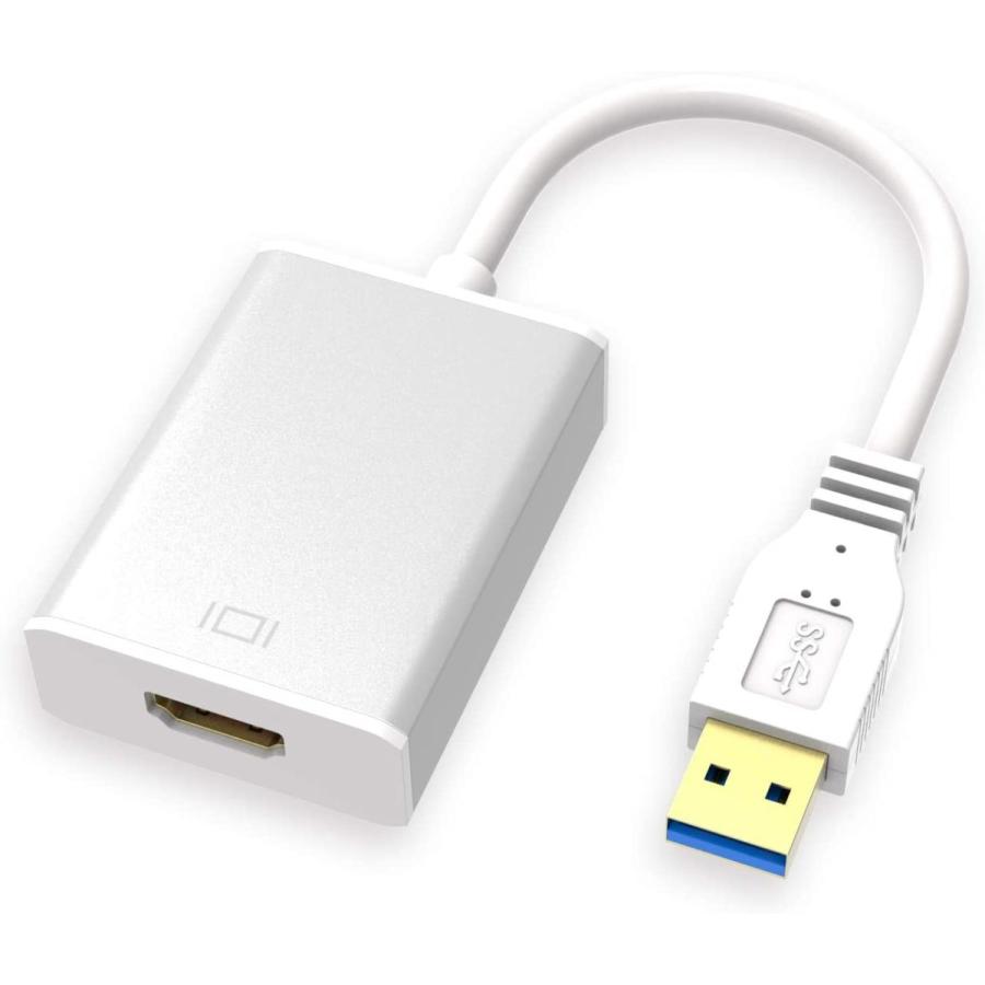 USB HDMI 変換アダプタ HDMI 変換コネクタ USB3.0 1080P 高画質 安定に同時出力 変換ケーブル