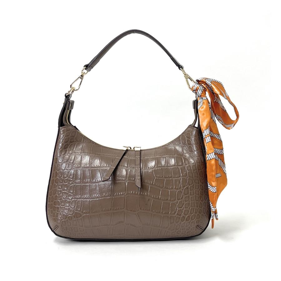 モーダプリンチペ クロコダイル型押し 2WAYショルダーバッグ