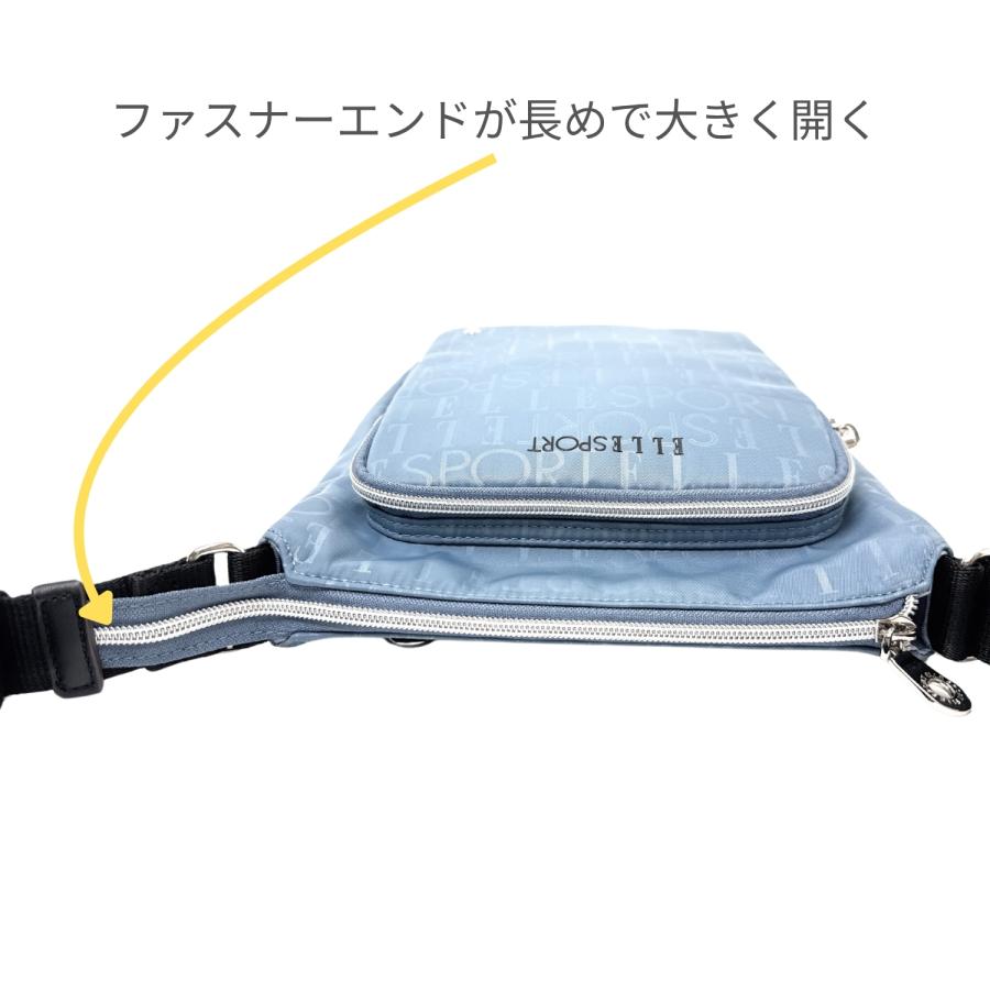 ELLE SPORT（エルスポーツ） ショルダーバッグ 上品に持てる縦型 