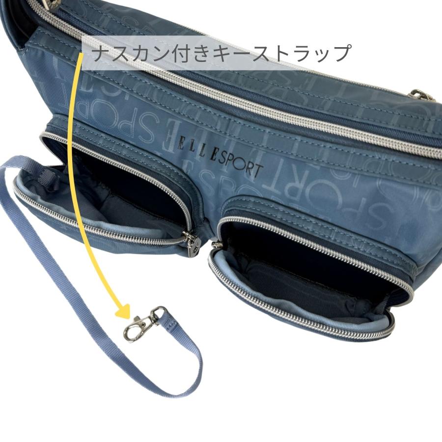 ELLE SPORT（エルスポーツ） 2WAYラウンドショルダーバッグ 軽量 はっ 