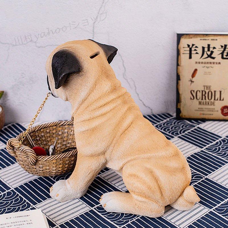 憧れの 貯金箱 パグ犬の置物 インテリア 収納 玄関 おしゃれ 樹脂 多機能収納 かわいいインテリア 卓上 小物トレイ 小物入れ コイン金 貯金 家の装飾 可愛い 贈り物 オブジェ 置き物 Www Oroagri Eu