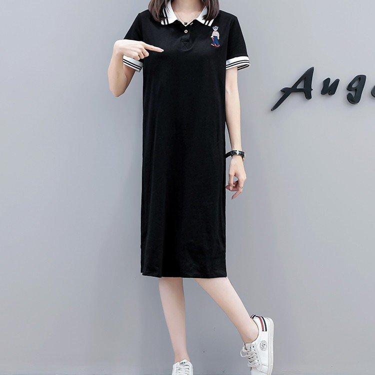 59 Off ポロワンピース レディース ワンピース 夏 ロングtシャツ ポロシャツ 女性 半袖tシャツ ショートワンピ カットソー Eureka Com Py