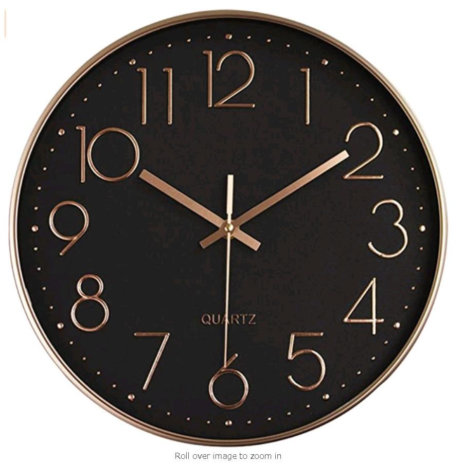 壁かけ時計 北欧 おしゃれ シンプル 壁掛け時計 デジタル 時計 連続秒針 静音ウォールクロック 非