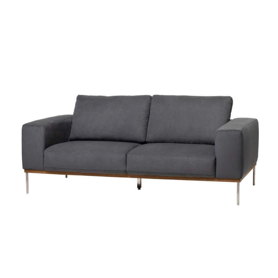 ソファー 幅191cm 3人掛け ダイニングソファ 肘掛け付き アーム付き ステンレス脚 レザー 大型 ワイド ペット対応 モダン おしゃれ ベージュ グレー form 東谷 | 東谷 | 16