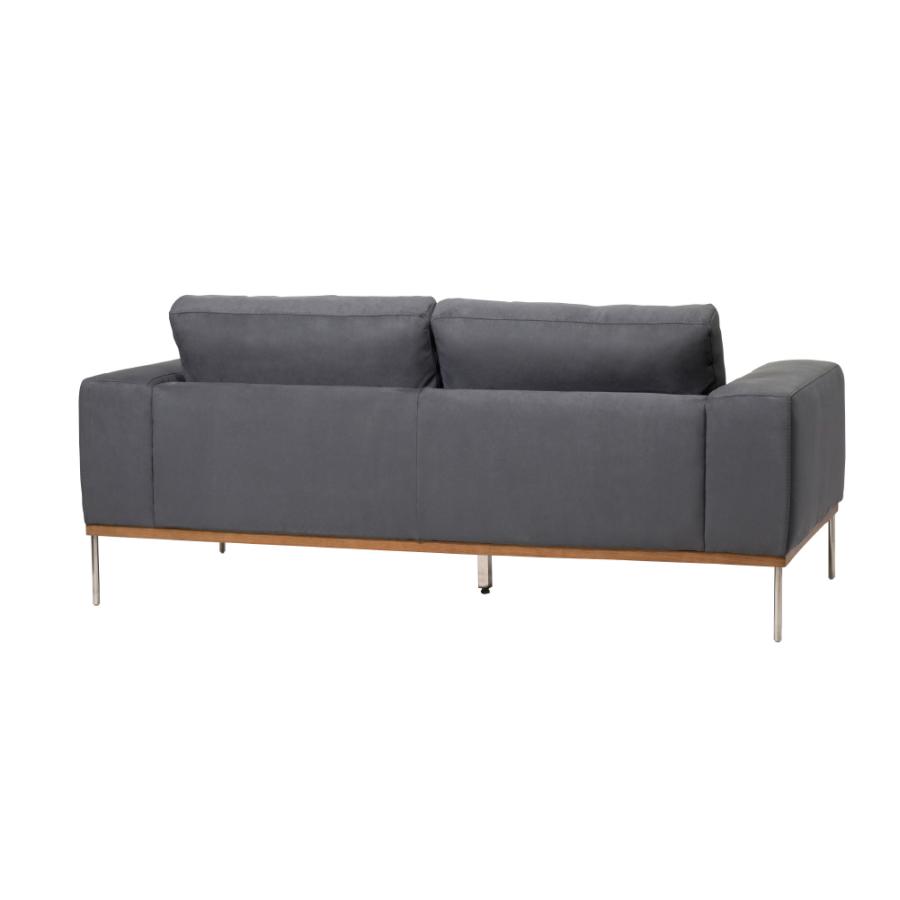 ソファー 幅191cm 3人掛け ダイニングソファ 肘掛け付き アーム付き ステンレス脚 レザー 大型 ワイド ペット対応 モダン おしゃれ ベージュ グレー form 東谷 | 東谷 | 17