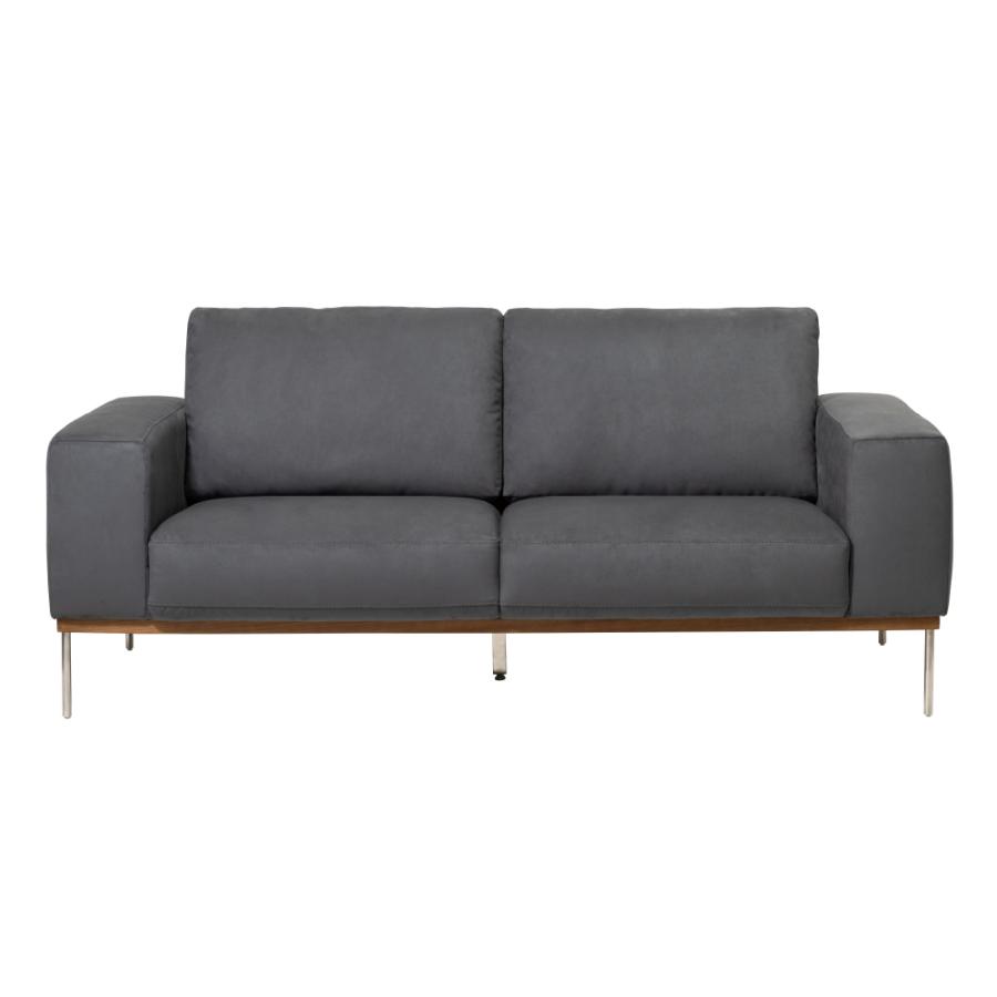 ソファー 幅191cm 3人掛け ダイニングソファ 肘掛け付き アーム付き ステンレス脚 レザー 大型 ワイド ペット対応 モダン おしゃれ ベージュ グレー form 東谷 | 東谷 | 18