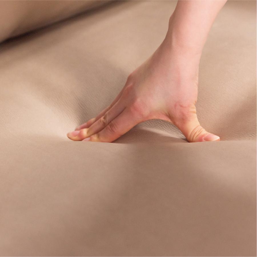 ソファー 幅191cm 3人掛け ダイニングソファ 肘掛け付き アーム付き ステンレス脚 レザー 大型 ワイド ペット対応 モダン おしゃれ ベージュ グレー form 東谷 | 東谷 | 08