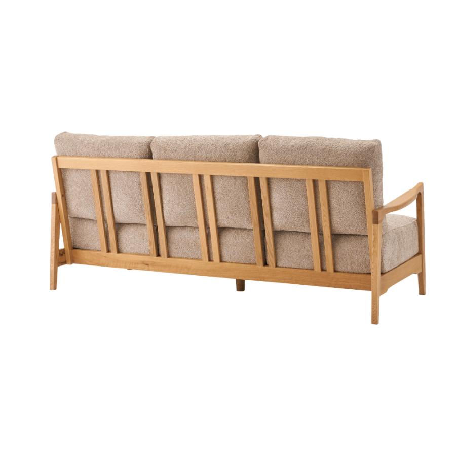 ソファー 幅189cm 3人掛け ダイニングソファ 肘掛け付き アーム付き 木脚 木枠 布地 大型 ワイド おしゃれ 北欧 ナチュラル ベージュ カーキ グリーン form 東谷 | 東谷 | 11