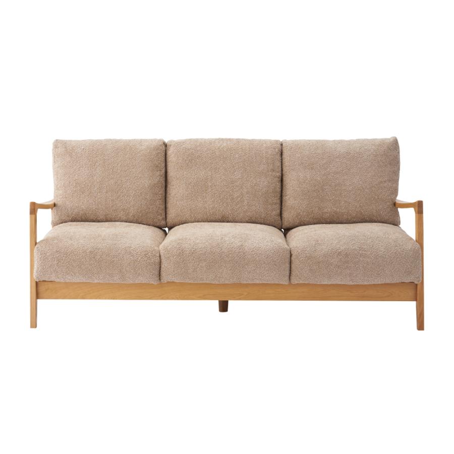 ソファー 幅189cm 3人掛け ダイニングソファ 肘掛け付き アーム付き 木脚 木枠 布地 大型 ワイド おしゃれ 北欧 ナチュラル ベージュ カーキ グリーン form 東谷 | 東谷 | 12