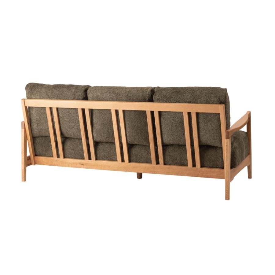 ソファー 幅189cm 3人掛け ダイニングソファ 肘掛け付き アーム付き 木脚 木枠 布地 大型 ワイド おしゃれ 北欧 ナチュラル ベージュ カーキ グリーン form 東谷 | 東谷 | 15