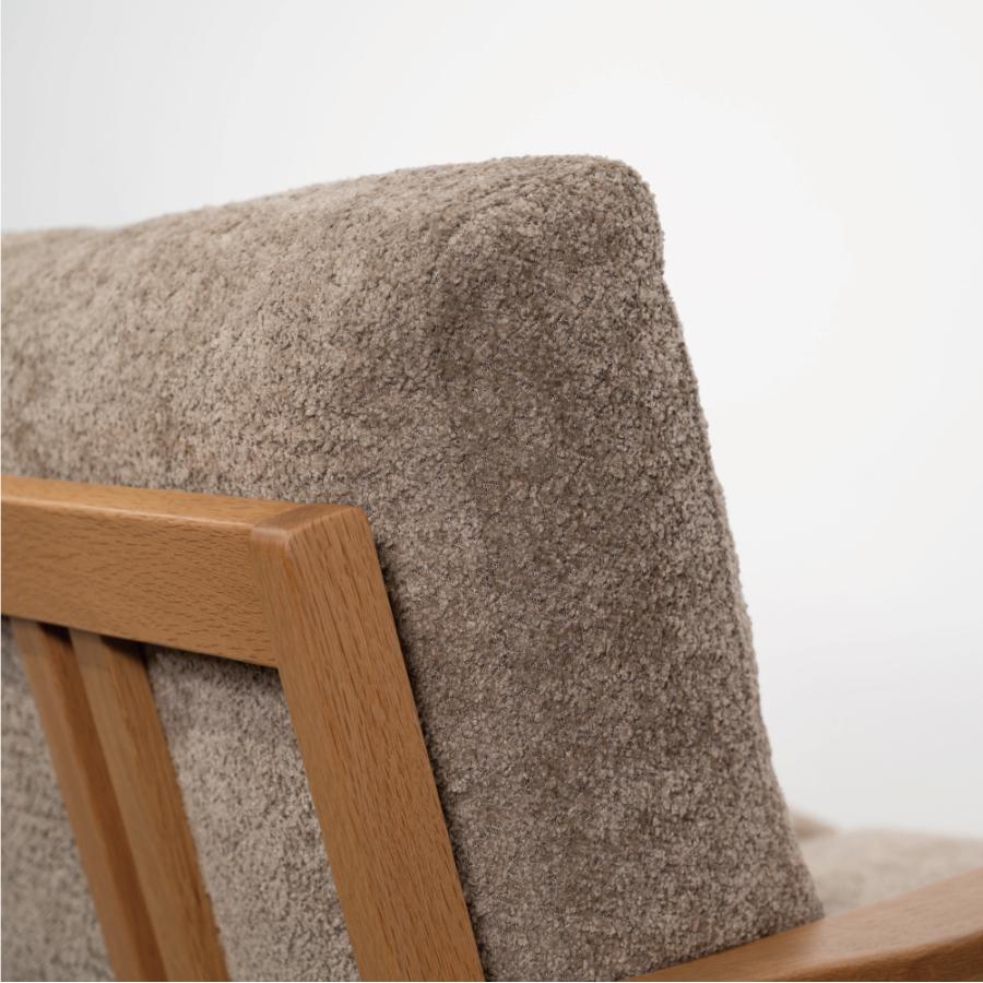 ソファー 幅189cm 3人掛け ダイニングソファ 肘掛け付き アーム付き 木脚 木枠 布地 大型 ワイド おしゃれ 北欧 ナチュラル ベージュ カーキ グリーン form 東谷 | 東谷 | 06