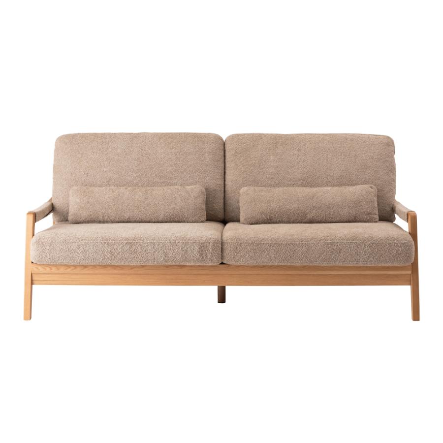 ソファー 幅181cm 3人掛け ダイニングソファ 肘掛け付き アーム付き クッション付き 木製 大型 ワイド おしゃれ 北欧 ナチュラル ベージュ グリーン form 東谷 | 東谷 | 14